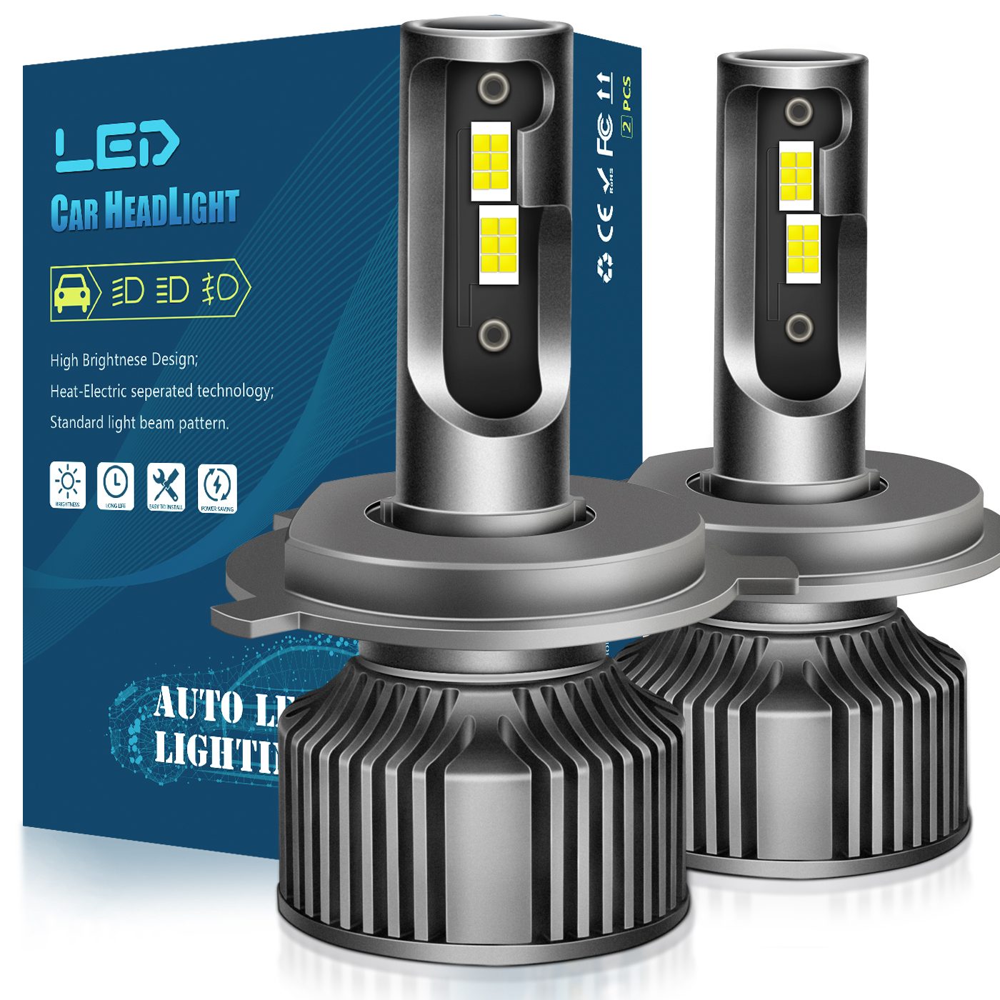 H4 LED car light